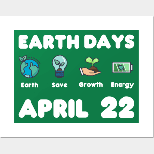 earth day april 22 Posters and Art